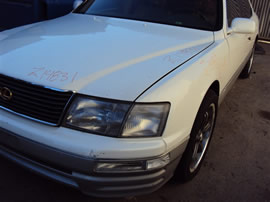 1996 LEXUS LS400, 4.0L AUTO SDN, COLOR WHITE, STK Z14831